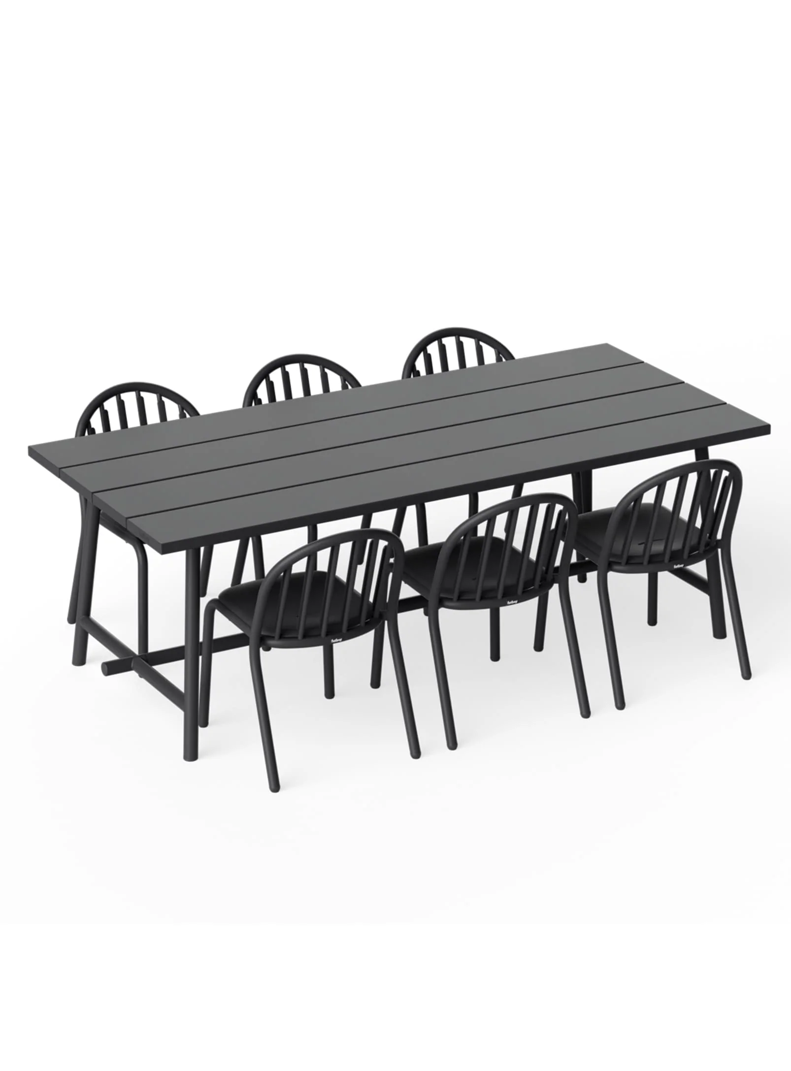 Fred's Dining Set<br> 1 Large Table + 6 Chairs - Image 21