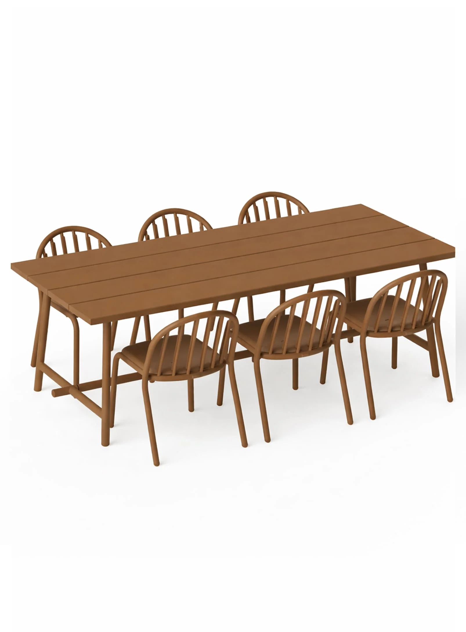 Fred's Dining Set<br> 1 Large Table + 6 Chairs - Image 23