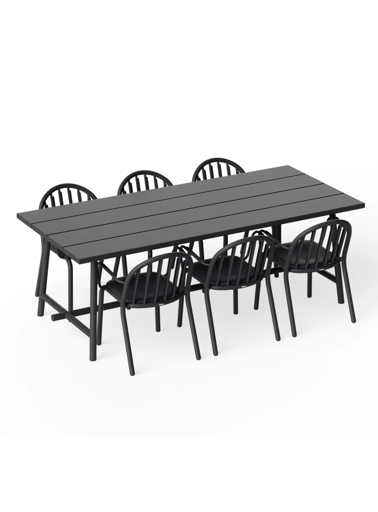 Fred's Dining Set<br> 1 Large Table + 6 Chairs - Image 25
