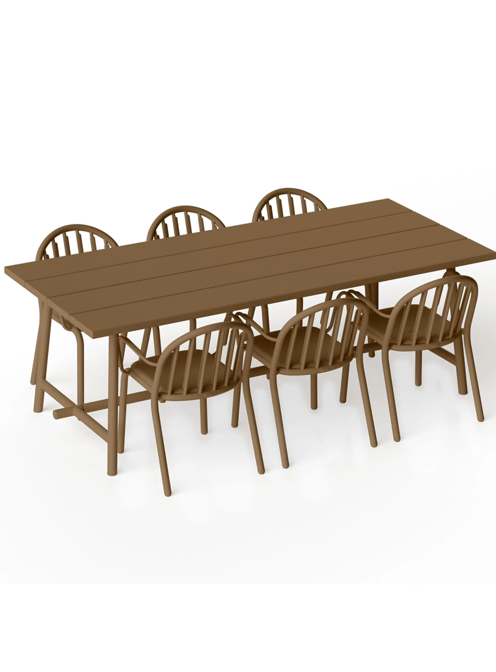Fred's Dining Set<br> 1 Large Table + 6 Chairs - Image 27
