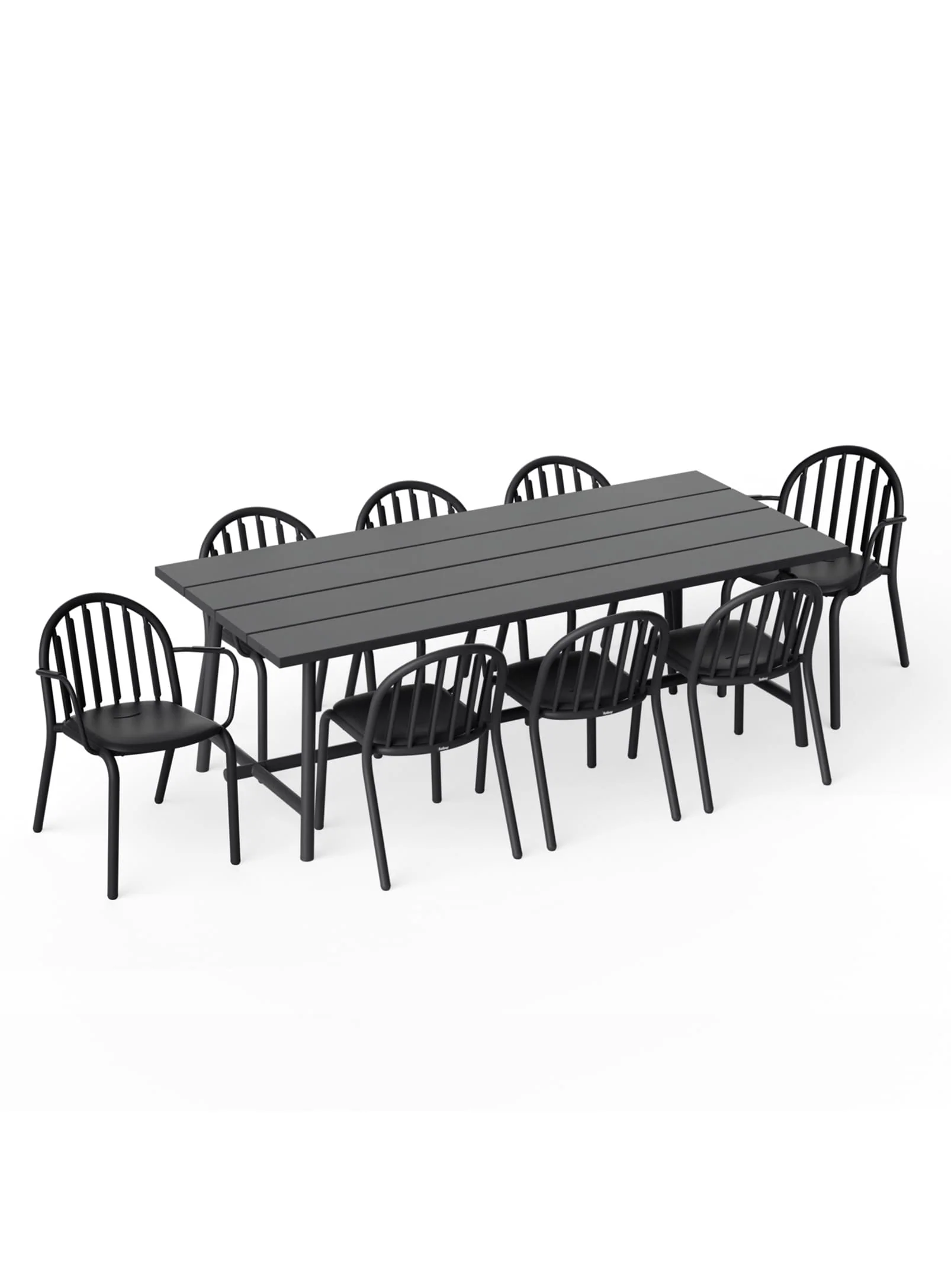 Fred's Dining Set<br> 1 Large Table + 8 Chairs - Image 14