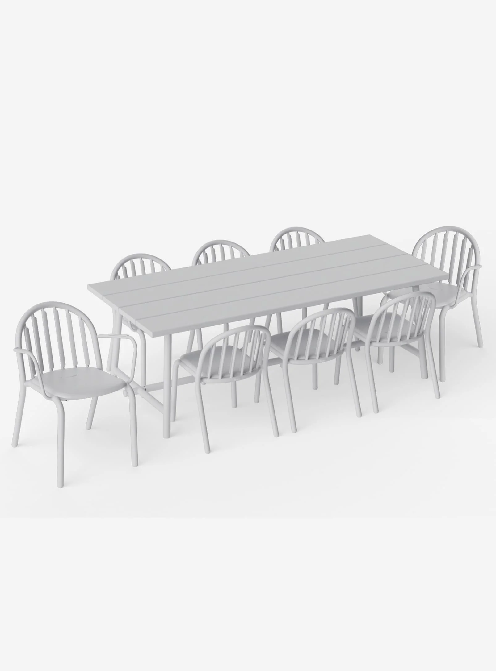 Fred's Dining Set<br> 1 Large Table + 8 Chairs - Image 26