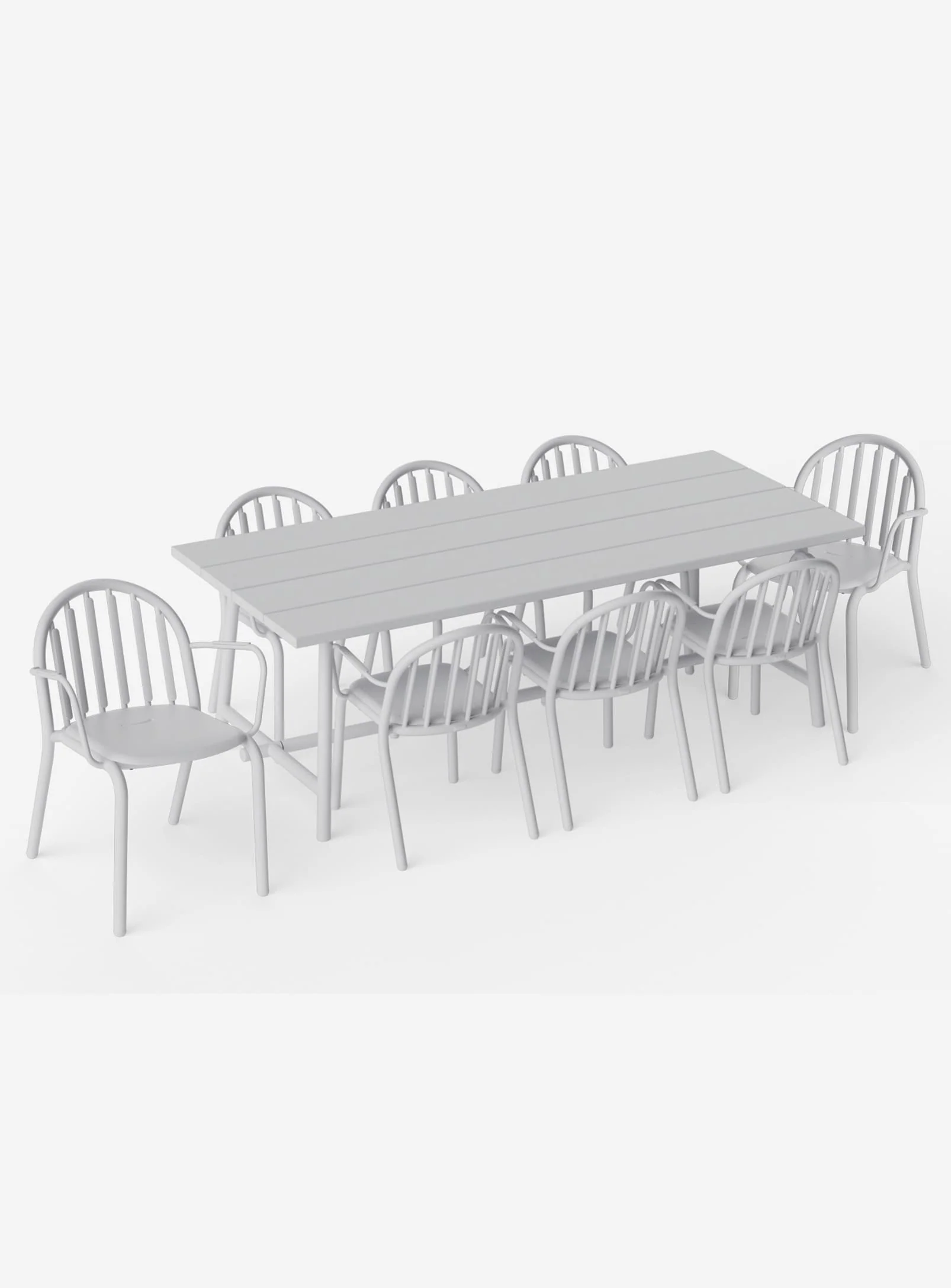 Fred's Dining Set<br> 1 Large Table + 8 Chairs - Image 28