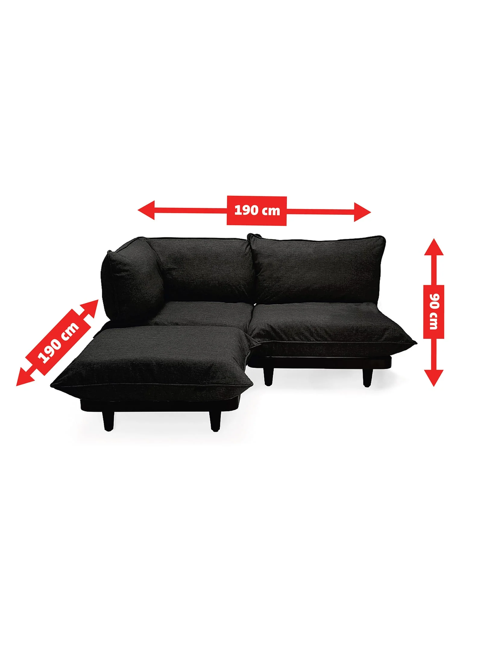 Paletti Outdoor Sectional Sofa<p> 3-seater - Image 8