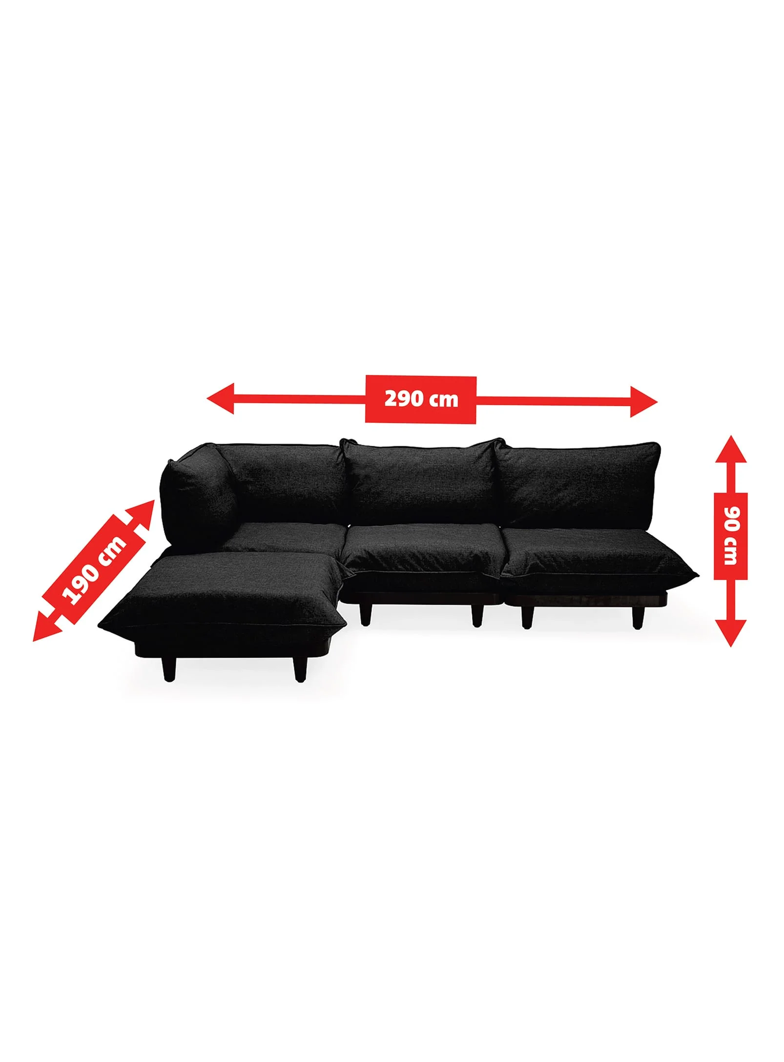 Paletti Outdoor Sectional Sofa<p> 4-seater - Image 8