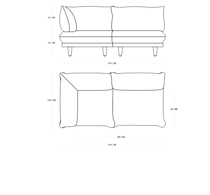 Paletti Outdoor Sofa<br> 2-seater with protective cover - Image 7