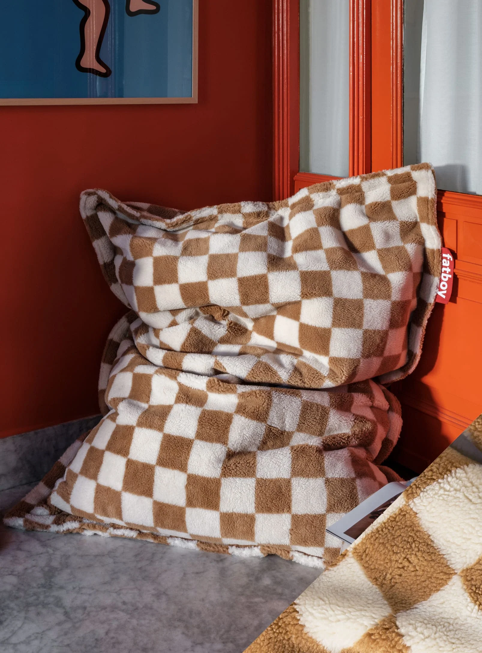 Slim Teddy Chess Bean Bag