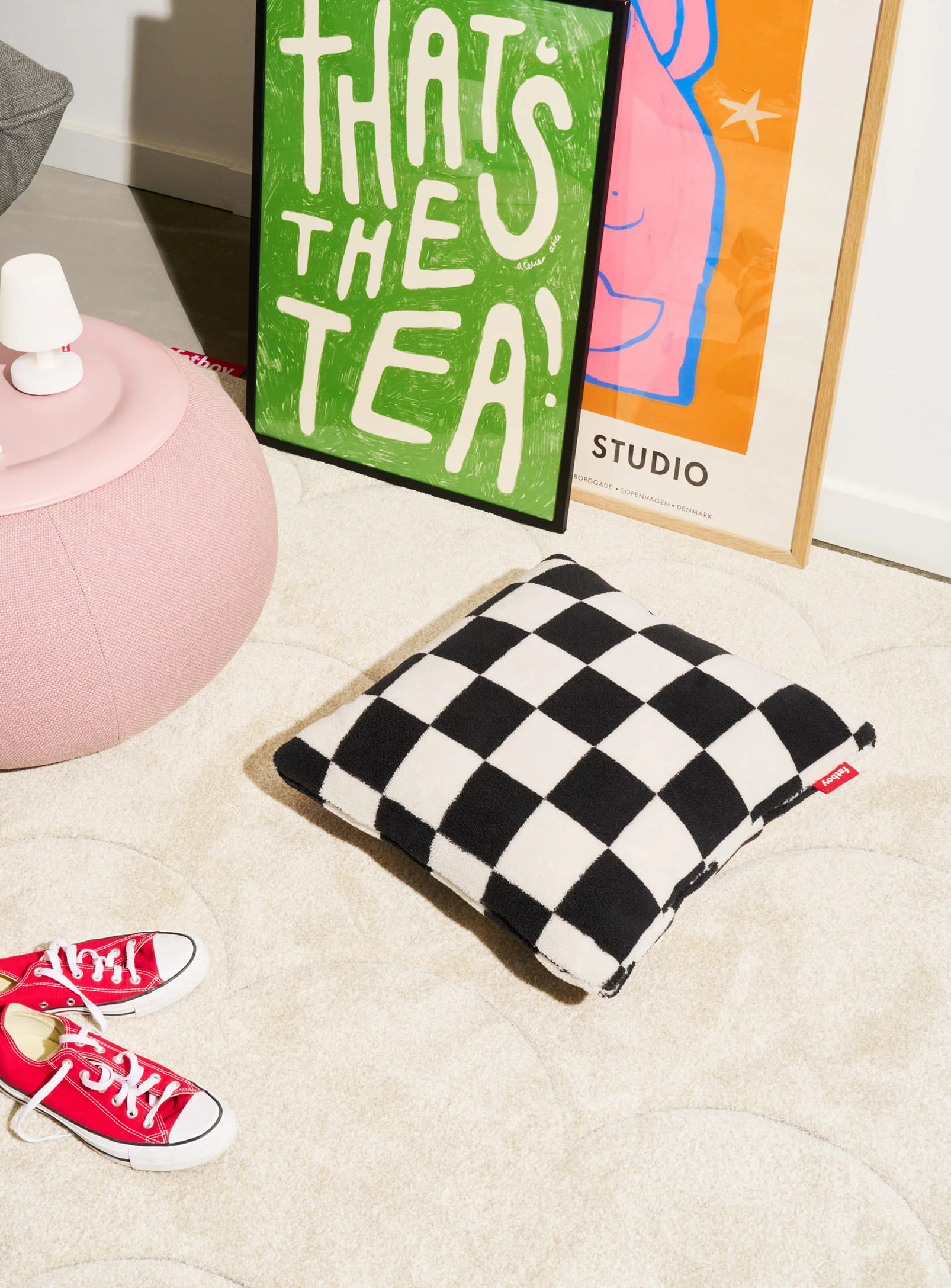 Square Pillow Teddy Chess - Image 3