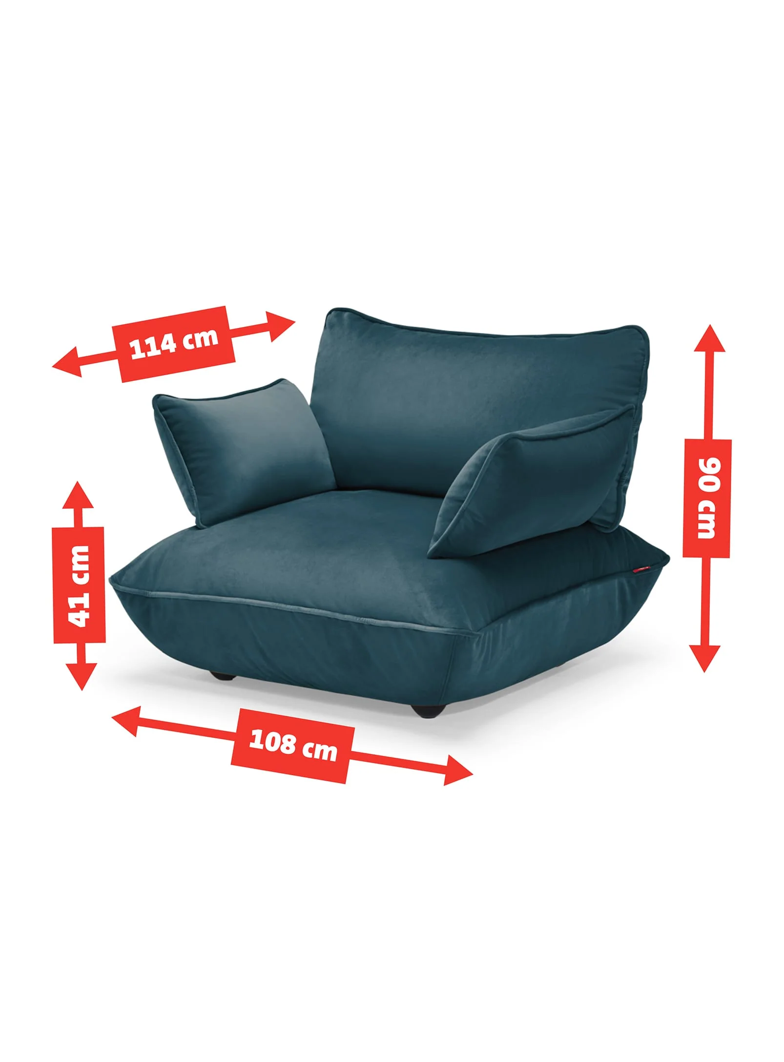 Sumo Loveseat Velvet - Image 3