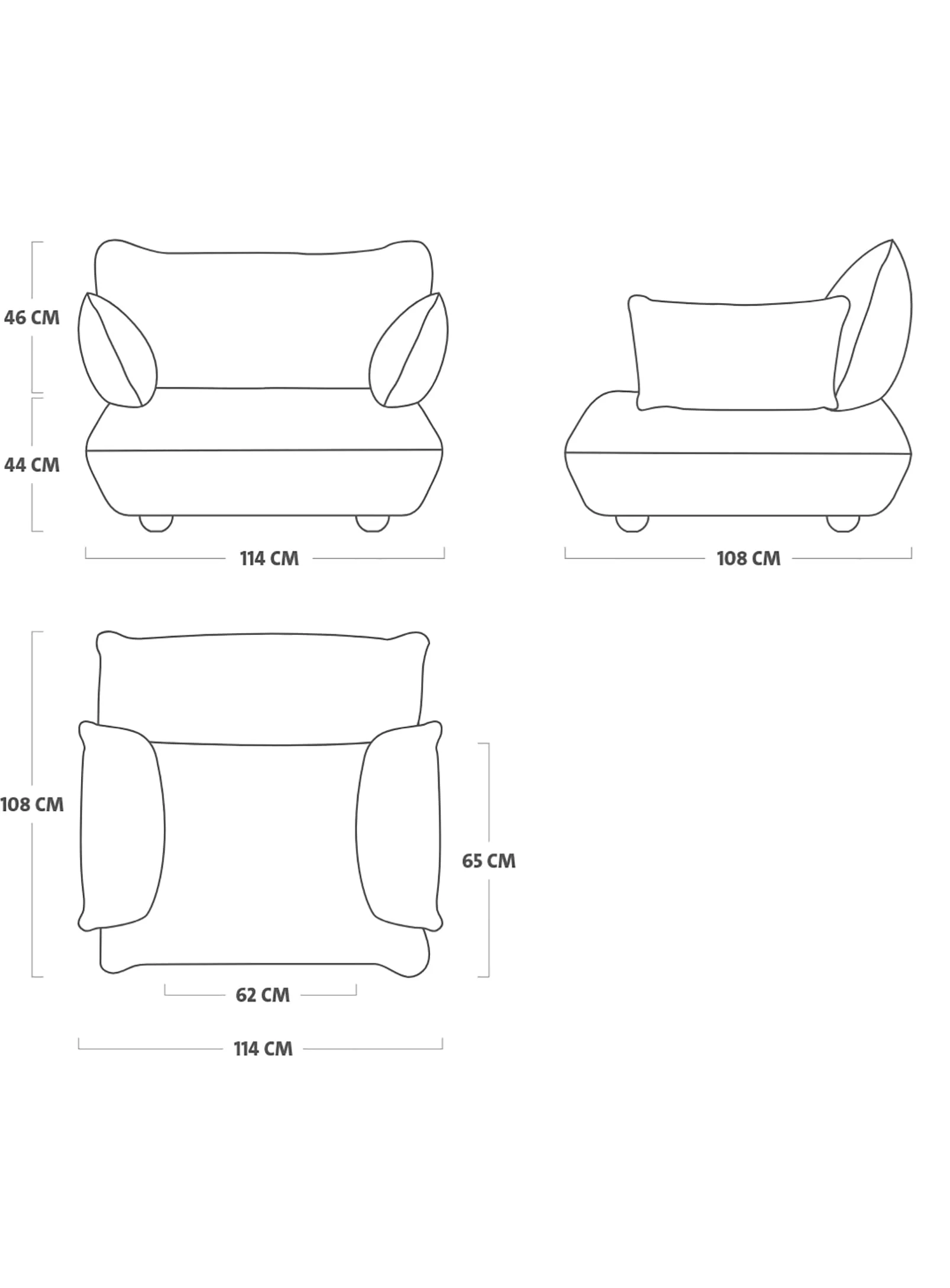 Sumo Loveseat Velvet - Image 4