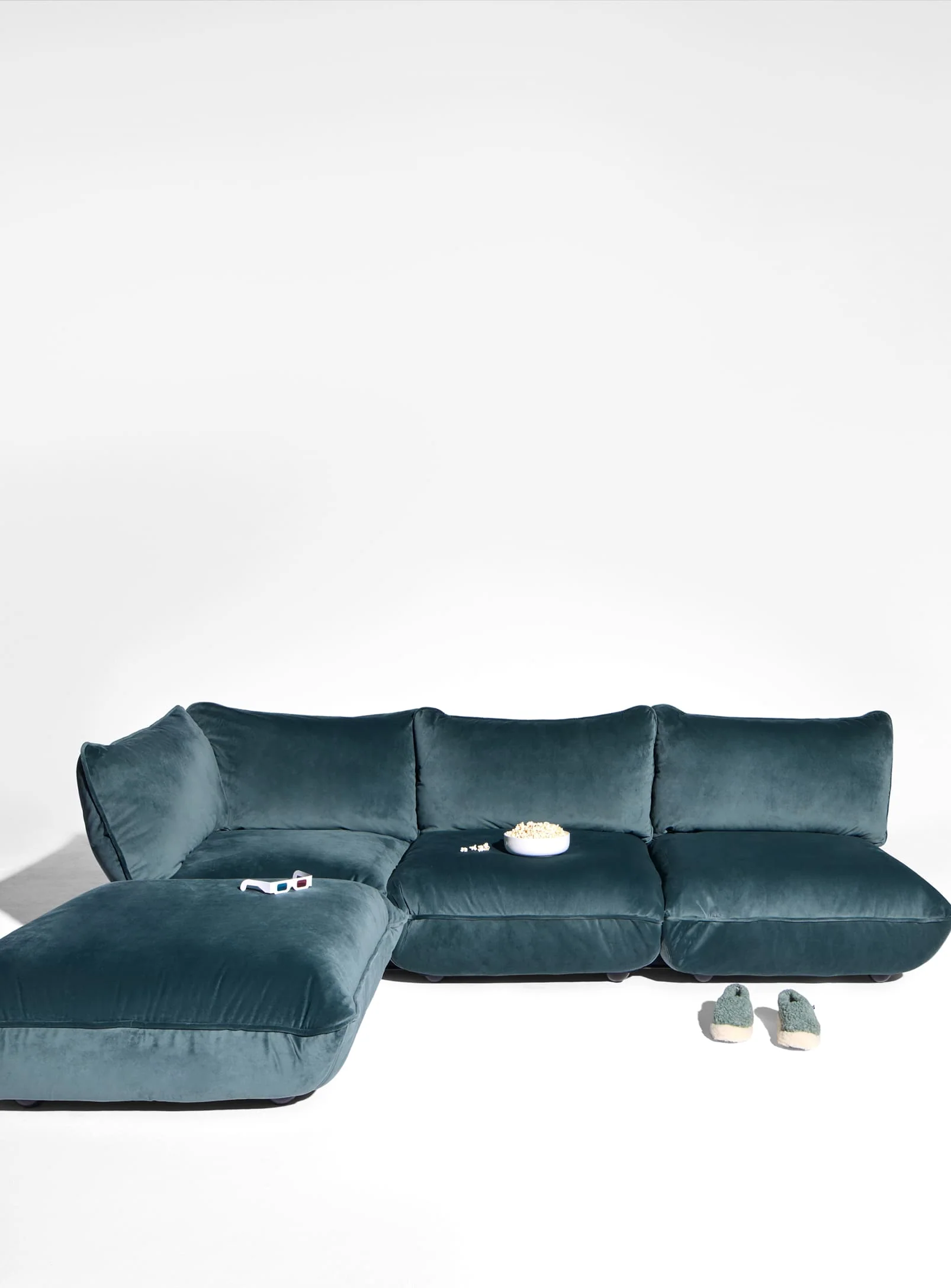 Sumo Sectional Sofa Velvet<p> 4-seater - Image 7