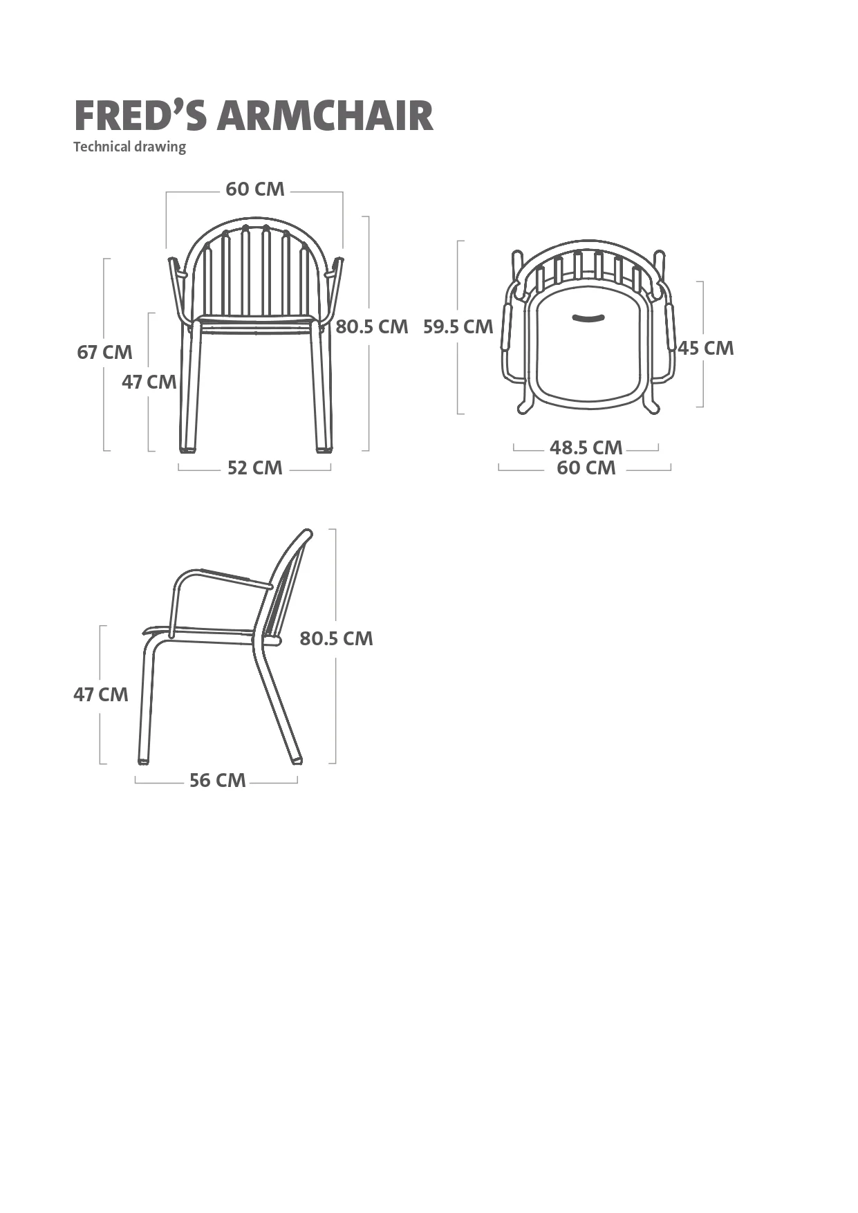Fred's Armchair<br> Set of 4 - Image 10
